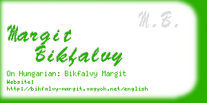 margit bikfalvy business card